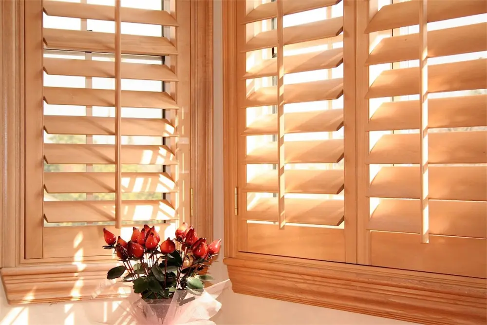 Custom plantation shutters installed in a Southern California home by Vineyard Blind & Shutter